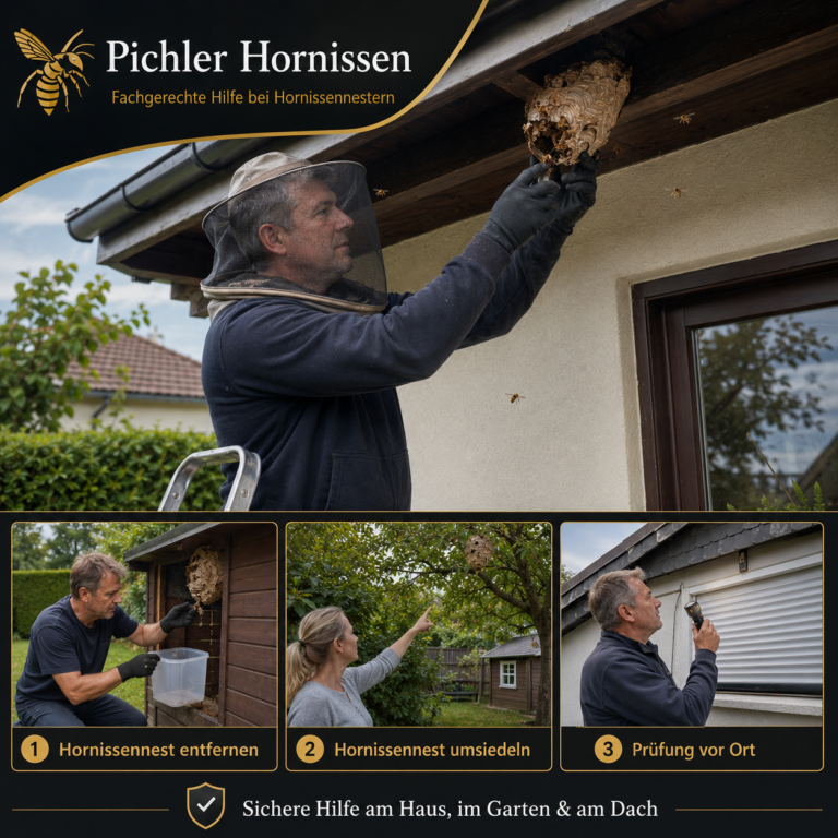 Schnelle Hilfe mit Hornissen